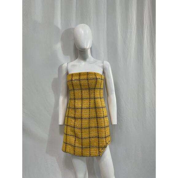 Assignment 'Cady' Yellow Polyester Mini Dress Size M - Picture 2 of 5